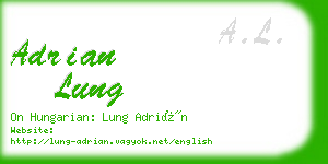 adrian lung business card